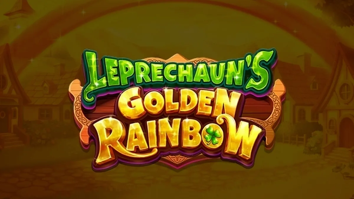 Tampilan visual slot Leprechaun's Golden Rainbow dengan tema Irlandia yang cerah